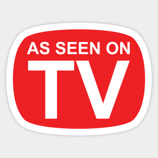 As Seen On TV Logo Sticker